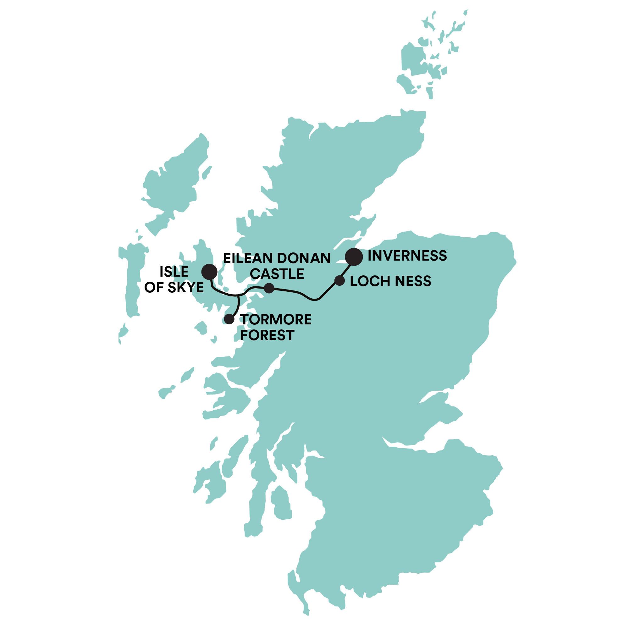 Wild Skye Community & Outdoor Adventure Tour Map