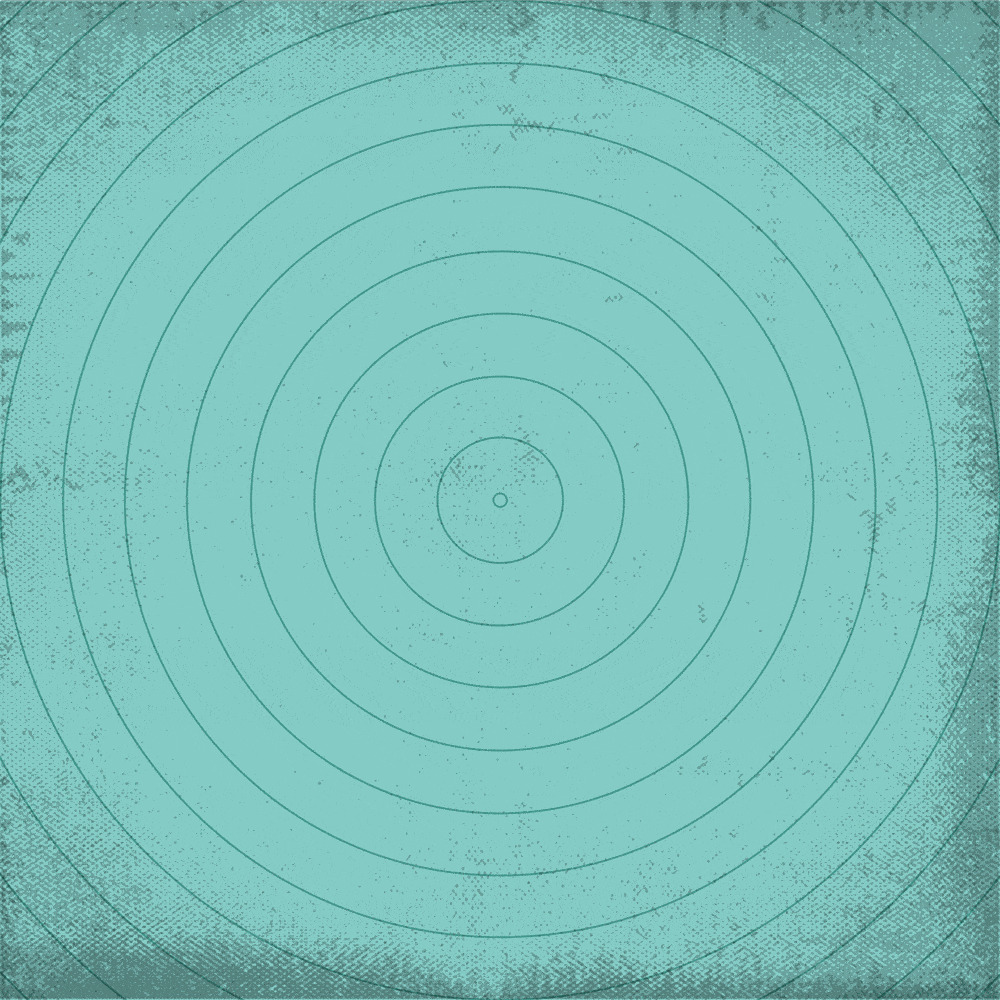 teal background with circular lines