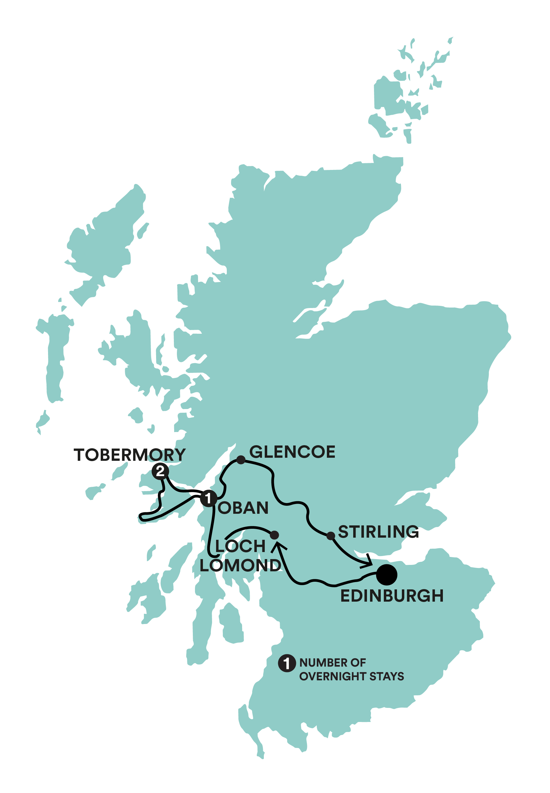 Puffin Island Hopper Tour Map