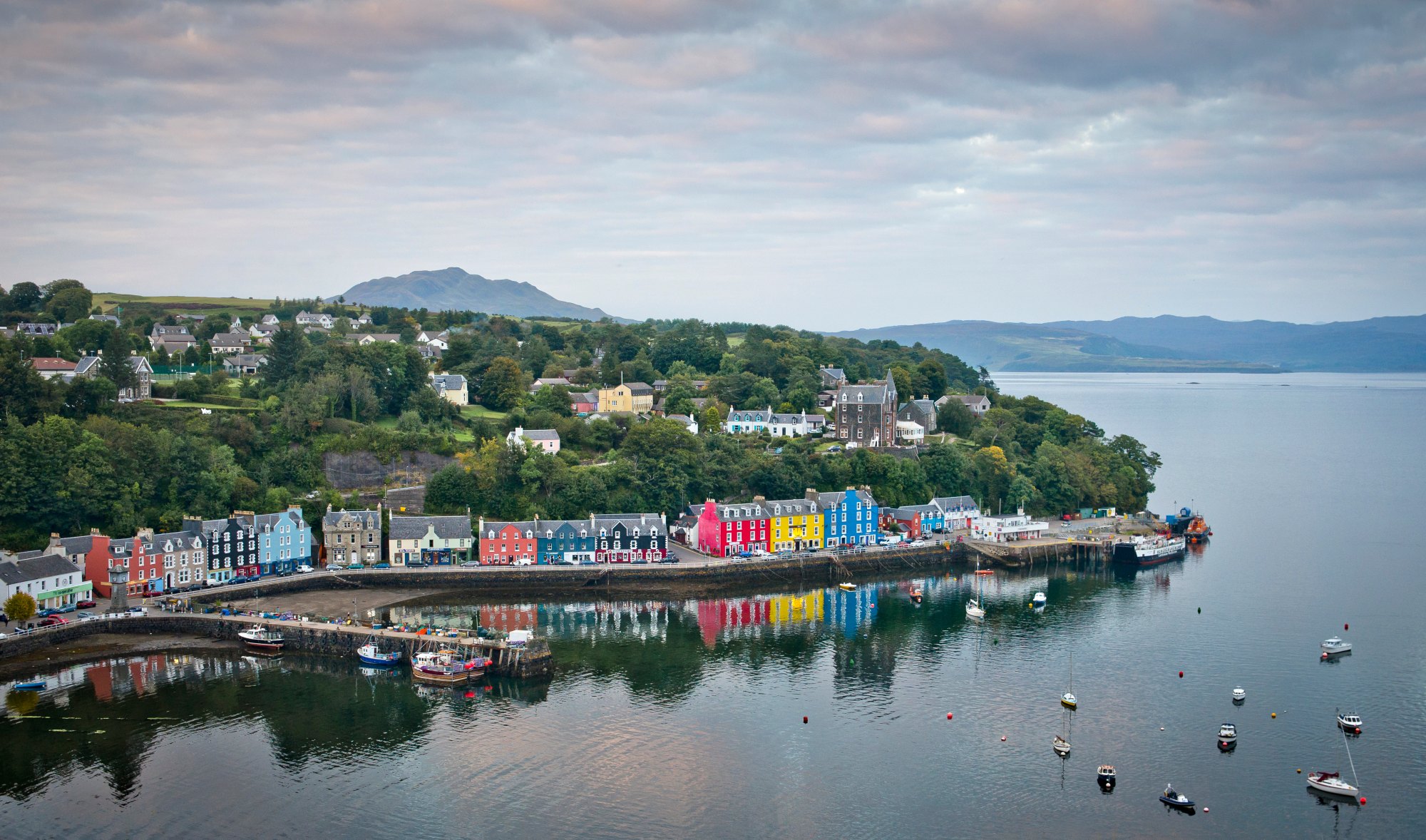18th century fishing port of Tobermory on the Isle of Mull