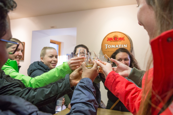 Whisky drinking 