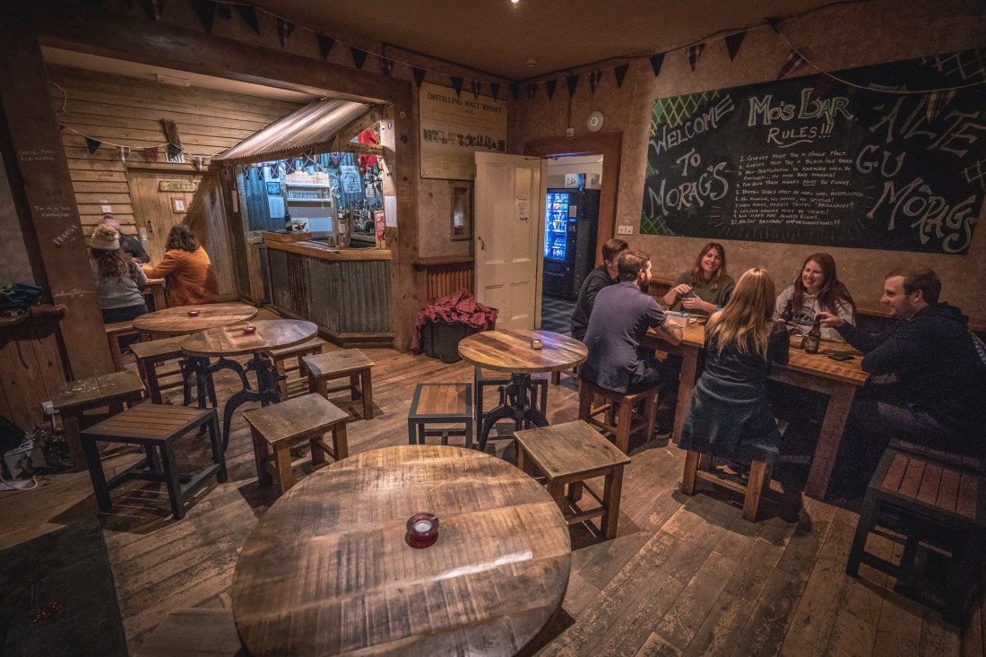 The bar at Morag's Lodge, Loch Ness