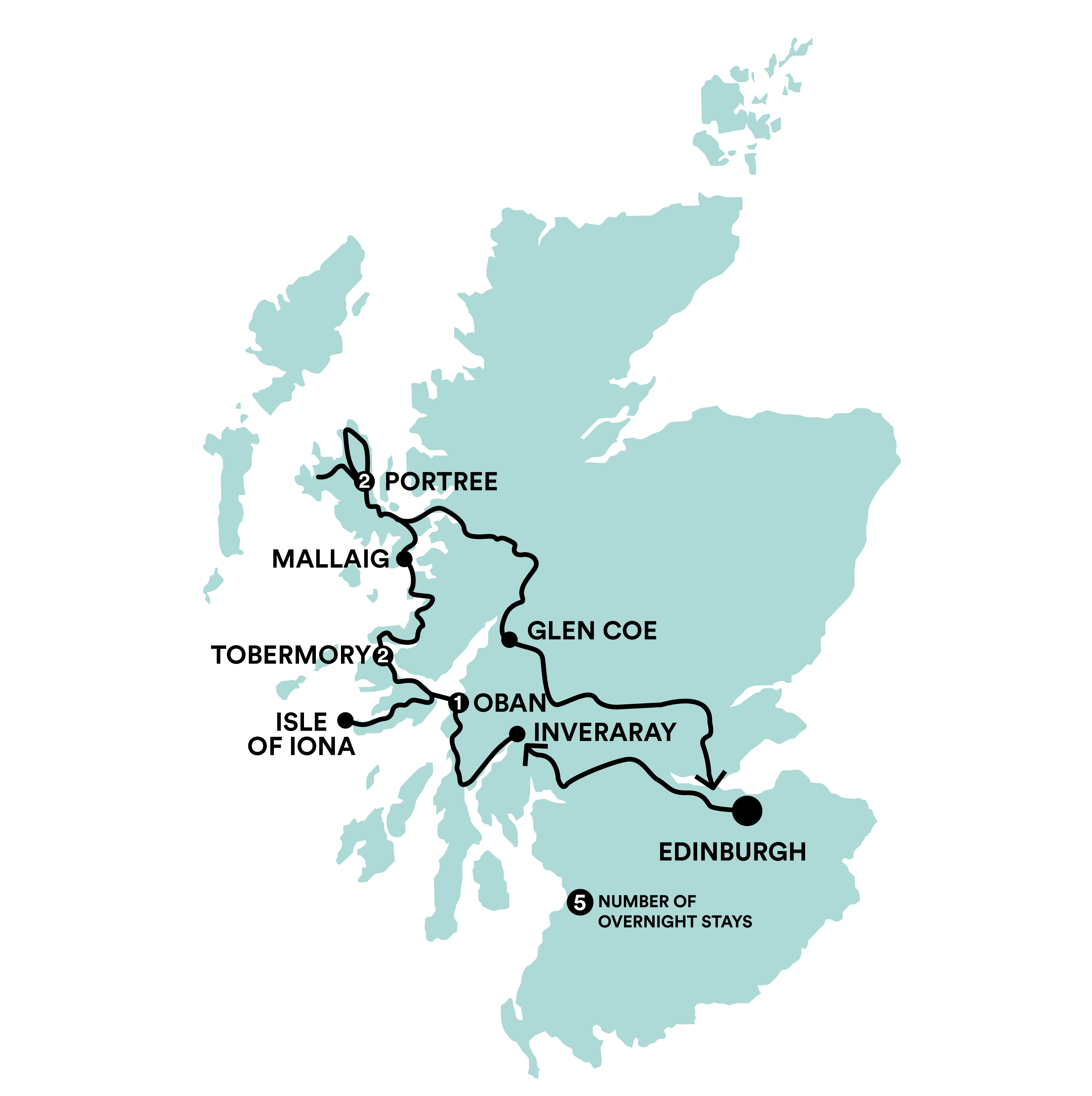 Puffin Island Hopper Tour Map