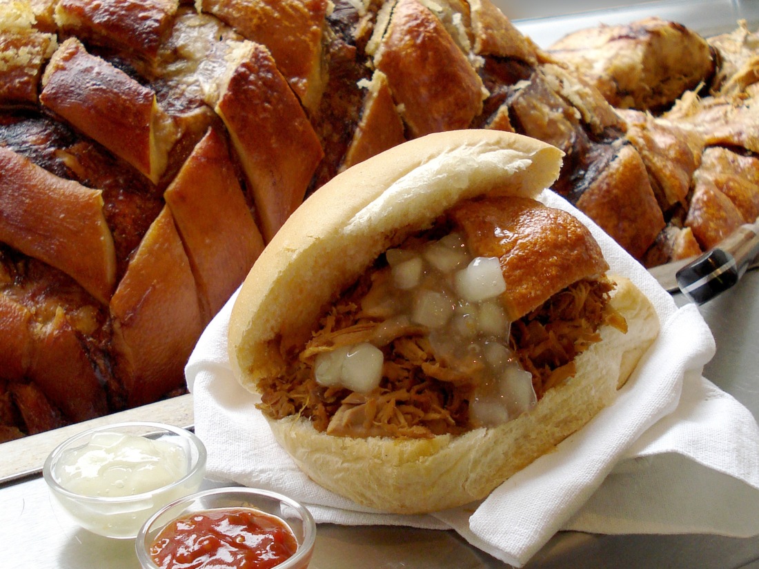 Hog roast roll at Oink